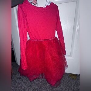 H&M Red GIRLs holiday Dress